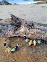 Load image into Gallery viewer, 'Sundial' Gemstone Bead Hoop Earrings