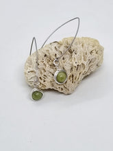 Load image into Gallery viewer, 'Junonia' Gemstone Bead French 'V' Dangle Earrings