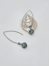 Load image into Gallery viewer, 'Junonia' Gemstone Bead French 'V' Dangle Earrings