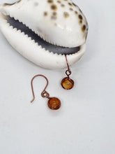 Load image into Gallery viewer, 'Junonia' Gemstone Bead French 'V' Dangle Earrings
