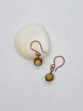 Load image into Gallery viewer, 'Junonia' Gemstone Bead French 'V' Dangle Earrings