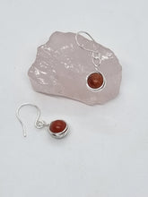 Load image into Gallery viewer, 'Junonia' Gemstone Bead French 'V' Dangle Earrings