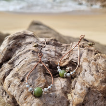 Load image into Gallery viewer, 'Purpura' Gemstone Bead Teardrop Earrings