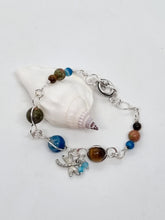 Load image into Gallery viewer, 'Nautilus' Gemstone Bead Toggle Clasp Bracelet