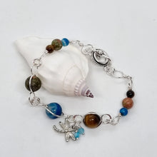 Load image into Gallery viewer, 'Nautilus' Gemstone Bead Toggle Clasp Bracelet