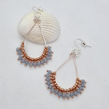 Load image into Gallery viewer, 'Astraea' Gemstone Bead Teardrop Earrings