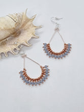 Load image into Gallery viewer, 'Astraea' Gemstone Bead Teardrop Earrings