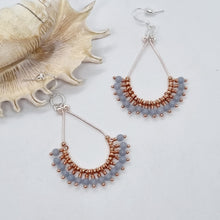 Load image into Gallery viewer, 'Astraea' Gemstone Bead Teardrop Earrings