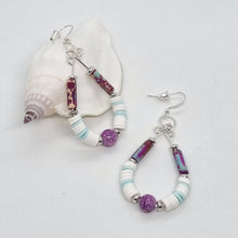 Load image into Gallery viewer, 'Patula' Gemstone & Heishi Bead Earrings