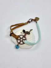 Load image into Gallery viewer, 'Ricina' Charm & Gemstone Leather Boho Bracelets