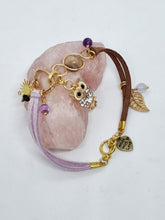 Load image into Gallery viewer, 'Ricina' Charm & Gemstone Leather Boho Bracelets