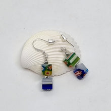Load image into Gallery viewer, 'Cassidae' Millefiori Glass Bead Earrings