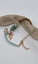 Load image into Gallery viewer, 'Ricina' Charm & Gemstone Leather Boho Bracelets