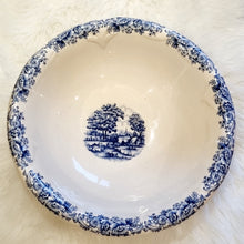 Load image into Gallery viewer, Vintage Bone China Hand Painted Blue & White Willow Pitcher & Wash Bowl Set