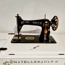 Load image into Gallery viewer, Revamped Shabby Chic Vintage Singer Sewing Machine & Cabinet