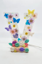 Load image into Gallery viewer, Floral Colour Changing LED Alphabet Lamp With Remote Control