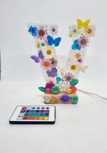 Load image into Gallery viewer, Floral Colour Changing LED Alphabet Lamp With Remote Control