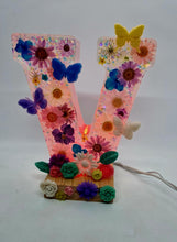 Load image into Gallery viewer, Floral Colour Changing LED Alphabet Lamp With Remote Control