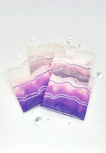 Load image into Gallery viewer, Sets of 4 x Crystal Agate Geode Resin Coasters