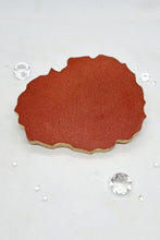 Load image into Gallery viewer, Lotus Flower & Gold Glitter Washi Tape Geode Resin Coasters