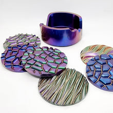 Load image into Gallery viewer, Colour Change Resin Coasters & Coaster Holder Set