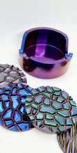 Load image into Gallery viewer, Colour Change Resin Coasters & Coaster Holder Set