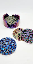 Load image into Gallery viewer, Colour Change Resin Coasters & Coaster Holder Set