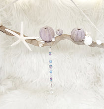 Load image into Gallery viewer, Rustic Driftwood & Seashell Wind Chime Mobile