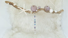Load image into Gallery viewer, Rustic Driftwood & Seashell Wind Chime Mobile