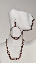 Load image into Gallery viewer, 'Coquina' Rhodonite Cabochon Pendant, Earrings, Bracelet & Ring Set