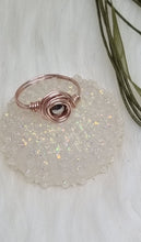 Load image into Gallery viewer, Rose Gold Resin Flower Cabochon Pendant & Matching Ring