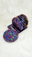 Load image into Gallery viewer, Holographic Resin Coasters & Coaster Holder Set #1