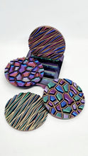 Load image into Gallery viewer, Holographic Resin Coasters & Coaster Holder Set #2