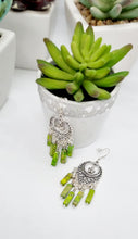 Load image into Gallery viewer, 'Mayola' Imperial Jasper Tube Bead Dangle Earrings