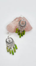 Load image into Gallery viewer, 'Mayola' Imperial Jasper Tube Bead Dangle Earrings