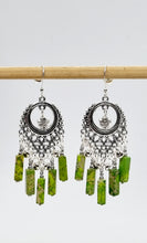 Load image into Gallery viewer, 'Mayola' Imperial Jasper Tube Bead Dangle Earrings