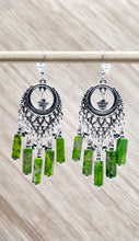 Load image into Gallery viewer, 'Mayola' Imperial Jasper Tube Bead Dangle Earrings