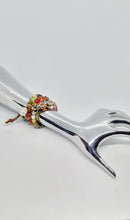 Load image into Gallery viewer, 'Tusk' Leather Boho Triple Wrap Gemstone Bead Bracelet