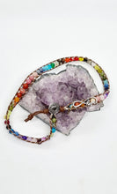Load image into Gallery viewer, 'Tusk' Leather Boho Triple Wrap Gemstone Bead Bracelet