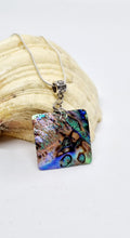Load image into Gallery viewer, 'Sugar'  Silver Square Mother of Pearl Shell Pendant