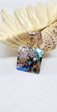 Load image into Gallery viewer, 'Sugar'  Silver Square Mother of Pearl Shell Pendant