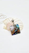 Load image into Gallery viewer, 'Sugar'  Silver Square Mother of Pearl Shell Pendant