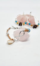 Load image into Gallery viewer, 'Moneta' Silver & Bronze Leather Boho Charm Anklets