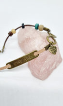 Load image into Gallery viewer, 'Moneta' Silver & Bronze Leather Boho Charm Anklets