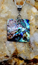 Load image into Gallery viewer, 'Sugar'  Silver Square Mother of Pearl Shell Pendant