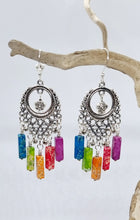 Load image into Gallery viewer, 'Mayola' Imperial Jasper Tube Bead Dangle Earrings