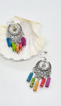 Load image into Gallery viewer, 'Mayola' Imperial Jasper Tube Bead Dangle Earrings