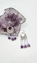 Load image into Gallery viewer, 'Felina' Silver Charm Imperial Jasper Dangle Earrings