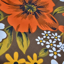 Load image into Gallery viewer, Vintage Retro 70's Floral Print Cotton Fabric
