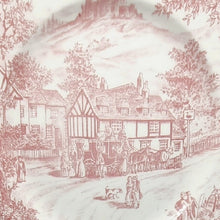 Load image into Gallery viewer, Vintage Swan Inn Dinner Plate Replica in Pink by Churchill England